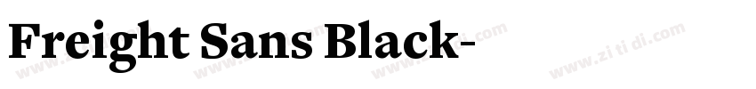 Freight Sans Black字体转换